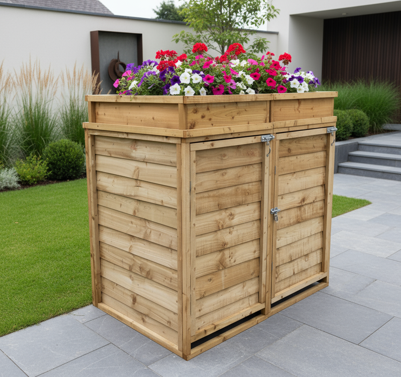 1 door version in modern garden