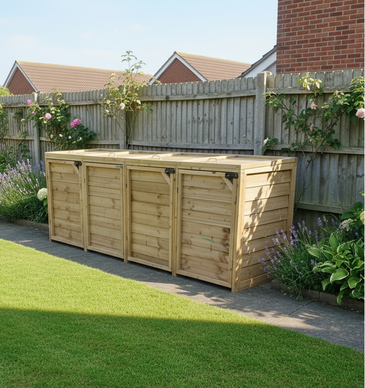 After - 4-door bin storage