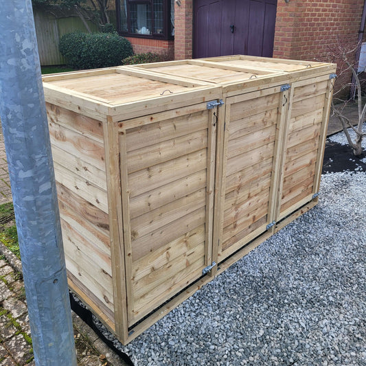 Extra Deep Wheelie Bin Storage - Heavy Duty (360l and below)