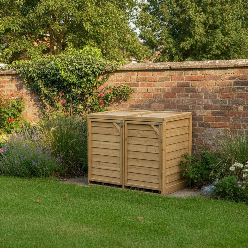 After - Garden with bin storage
